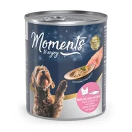 Mokra karma dla psów - MOMENTS Adult Kurczak z łososiem i szpinakiem: 24x220 g - miniaturka - grafika 1
