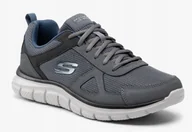 Sneakersy męskie - Skechers Buty Męskie Sneakersy Track Scloric Szare 42,5 Eu - miniaturka - grafika 1