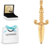 Zawieszki - Rodium Złota zawieszka 585 fantazyjna prezent grawer - miniaturka - grafika 1