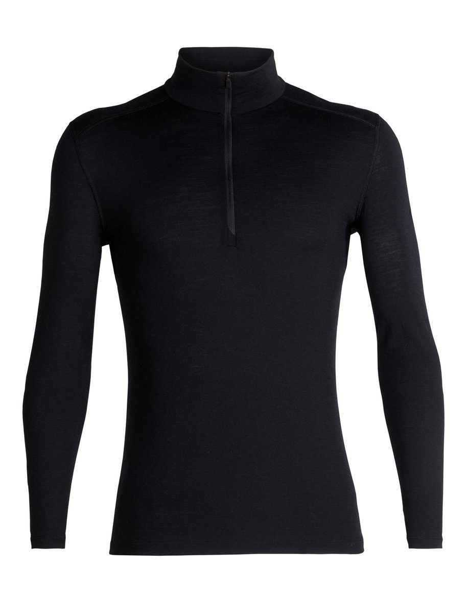 Longsleeve męski Icebreaker 200 OASIS HZ czarny IBB04367001 r M