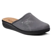 Kapcie damskie - Kapcie damskie pantofle domowe Inblu CF-48 szare z zakrytymi palcami-40 - miniaturka - grafika 1