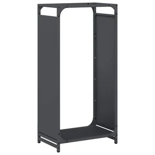 vidaXL Stojak na drewno opałowe 44x28x90 cm Stal walcowana na zimno - Wózki magazynowe - miniaturka - grafika 1