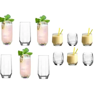 Szklanki do drinków i whisky 12 szklanek: 6 wysokich i 6 niskich - Szklanki Szklanki do drinków i whisky 12 szklanek: 6 wysokich i 6 niskich - Szklanki - miniaturka - grafika 1