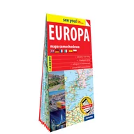 Nauki przyrodnicze - ExpressMap Europa papierowa mapa samochodowa 1:4 000 000 - miniaturka - grafika 1
