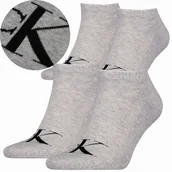 Skarpetki damskie - Calvin Klein Skarpetki Stopki 2 Pary 39-42 Szary Ck - miniaturka - grafika 1