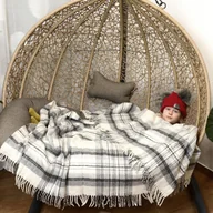 Koce - Koc Wełniany 150X200 Krata 18750 - miniaturka - grafika 1