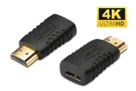 Adaptery i przejściówki - Microconnect HDM19M19FC zmieniacz płci / kabli HDMI HDMI Mini Czarny - miniaturka - grafika 1