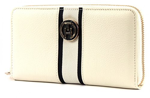 Tommy Hilfiger CLAIRE LARGE ZA WALLET portfel damski, 19 x 10 x 3 cm, biały - Weiß Whisper White Pt 121-19x10x3 cm (B x H x T)