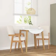 Krzesła - vidaXL Krzesła do jadalni z poduszkami 2 szt. lite drewno guma - miniaturka - grafika 1