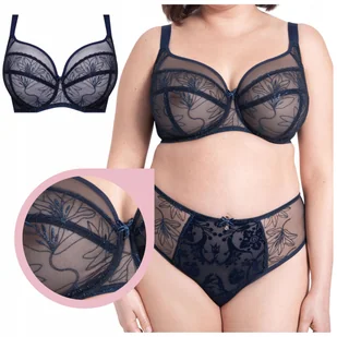 Samanta HARRIET A910 biustonosz miękki full cup soft stanik granatowy - 75G - Biustonosze - miniaturka - grafika 1