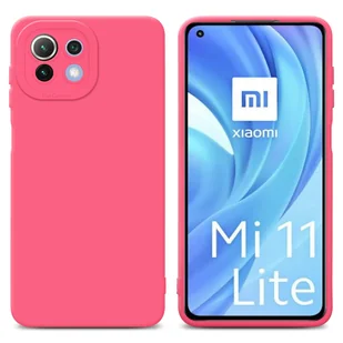 Etui Cadorabo do Xiaomi Mi 11 LITE (4G / 5G) / 11 LITE NE pokrowiec ochronny z czerwonego silikonu TPU etui na telefon komórkowy - Etui i futerały do telefonów - miniaturka - grafika 1