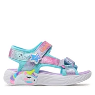 Buty dla dziewczynek - Sandały Skechers Majestic Bliss 302682L/PRMT Kolorowy - miniaturka - grafika 1
