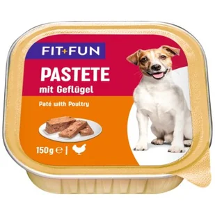 FIT+FUN Pasztet 11 x 150 g Drób 24x150 g - Mokra karma dla psów - miniaturka - grafika 1