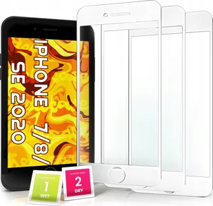 Hello Case 3-PAK Szkło Hartowane do Apple iPhone 7 / 8 / SE 2020 cały ekran, 9H, 5D - Szkła hartowane na telefon - miniaturka - grafika 1