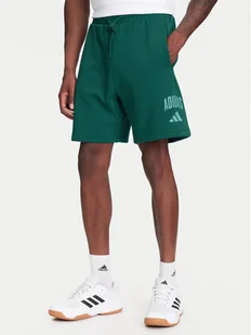 adidas Szorty sportowe Collegiate JM1727 Zielony Regular Fit - Spodenki męskie - miniaturka - grafika 1