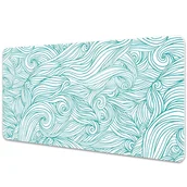 Podkładki na biurko - Podkładka mata ochrona biurka Fale vintage 90x45cm - miniaturka - grafika 1