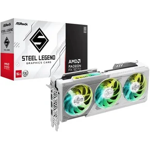 ASROCK Radeon RX 9070 Steel Legend OC 16GB 90-GA5EZZ-00UANF - Karty graficzne - miniaturka - grafika 1