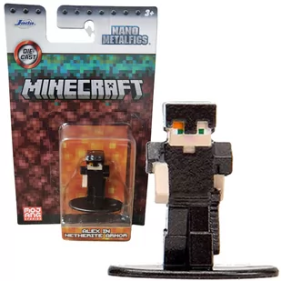 Minecraft metalowa figurka kolekcjonerska Alex in Netherite armor Nano Metalfigs 4 cm Jada - Figurki dla dzieci - miniaturka - grafika 1