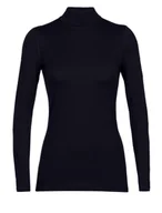 Koszulki i topy damskie - Koszulka damska Icebreaker LS Turtleneck Midnight Navy L - miniaturka - grafika 1