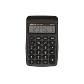 Kalkulatory - Kalkulator biurkowy ECO MJ455 8-pozycyjny czarny - miniaturka - grafika 1