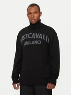 Swetry męskie - Just Cavalli Sweter 77OAFM38 Czarny Regular Fit - miniaturka - grafika 1