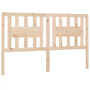 Lumarko Wezgłowie łóżka, 126x4x100 cm, lite drewno sosnowe - Inne meble do sypialni - miniaturka - grafika 3
