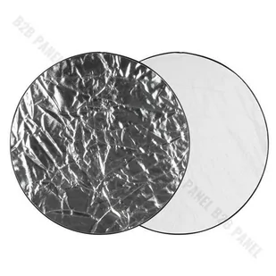 GlareOne GlareOne Blenda 2w1 srebrno biała 110cm - Akcesoria fotograficzne - miniaturka - grafika 1