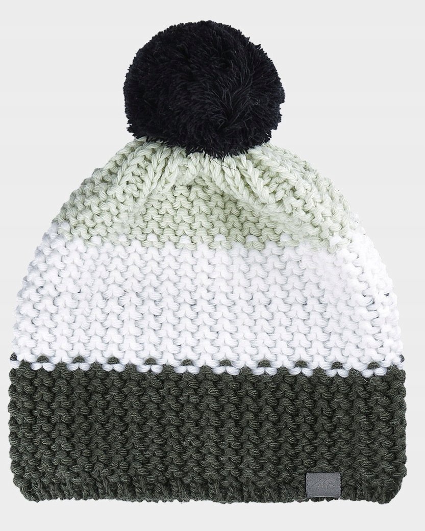 4F CZAPKA ZIMOWA MĘSKA Z POMPONEM L ACAPM461 AW24