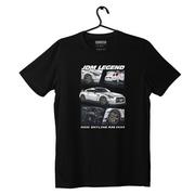Odzież do sportów motorowych - Czarny T-shirt koszulka NISSAN SKYLINE R35 MANGA-3XL - miniaturka - grafika 1