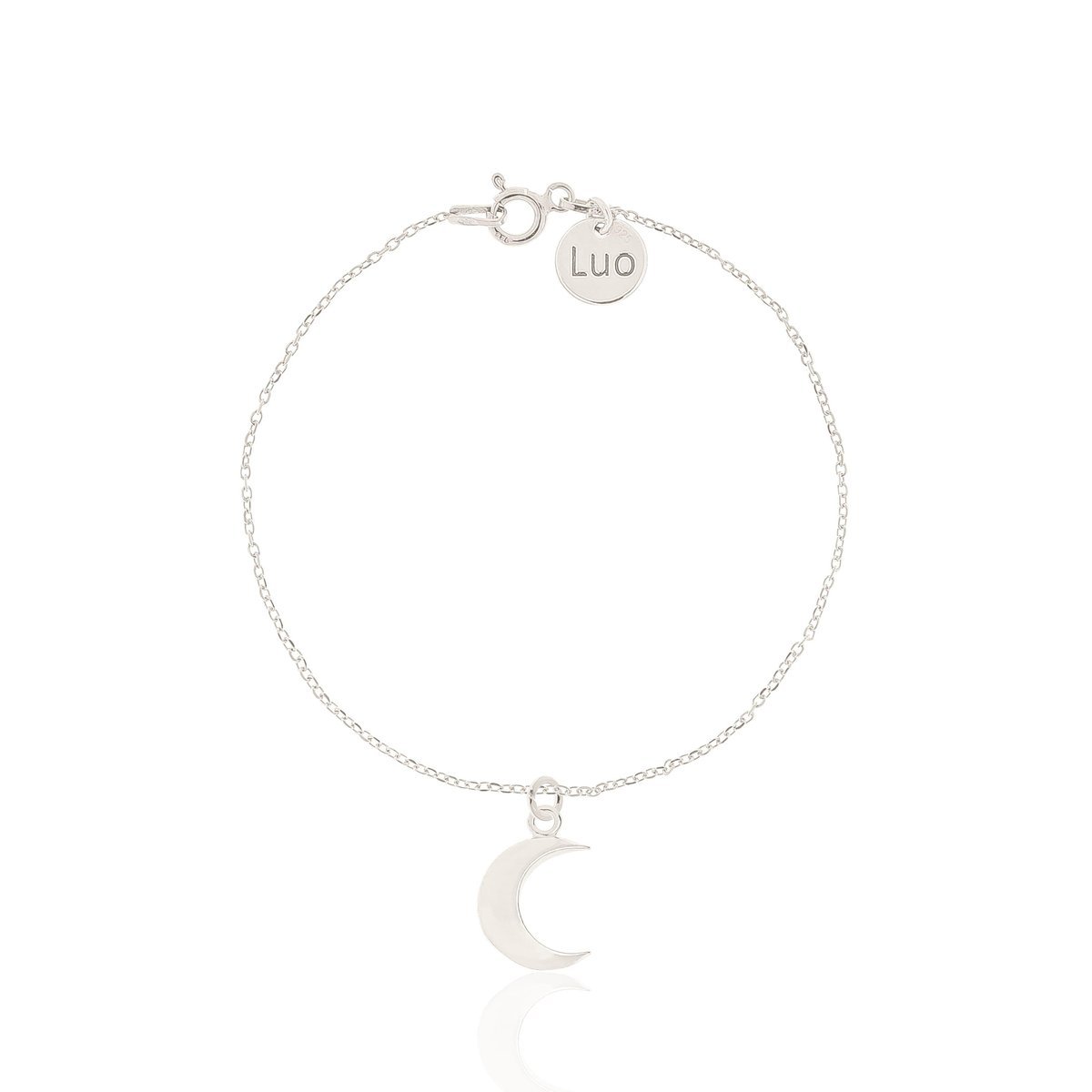 Bransoletka srebrna z księżycem