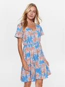 Sukienki - Roxy Sukienka letnia ERJWD03709 Błękitny Regular Fit - miniaturka - grafika 1