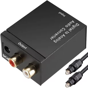 Konwerter Optyczny Toslink Coaxial Na 2x Cinch Rca - Przetworniki DAC - miniaturka - grafika 3