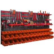 Pozostałe wyposażenie warsztatu - Tablica Warsztatowa Narzędziowa 173 X 78 cm Ścianka Garaż 50 Kuwet - miniaturka - grafika 1