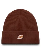 Czapki damskie - New Balance Czapka Winter Watchman Beanie Patch V3.0 LAH53008ROK Brązowy - miniaturka - grafika 1