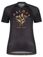 Koszulki sportowe damskie - Maloja Koszulka kolarska "GanesM" w kolorze czarnym - miniaturka - grafika 1