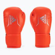 Rękawice bokserskie - Rękawice bokserskie damskie Adidas Speed 100 czerwono-czarne ADISBGW100-40985  10 oz - miniaturka - grafika 1