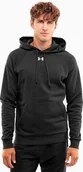 Bluzy męskie - Under Armour Bluza męska Under Armour Rival Fleece Hoodie czarna 1379757 001 2XL - miniaturka - grafika 1