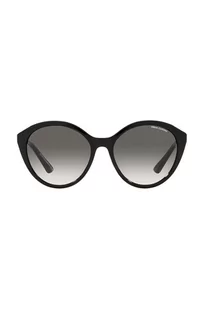 Armani Exchange okulary przeciwsłoneczne damskie kolor czarny - Okulary przeciwsłoneczne - miniaturka - grafika 1