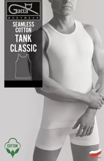 Koszulki męskie - KOSZULKA GATTA SEAMLESS COTTON TANK CLASSIC - grafika 1