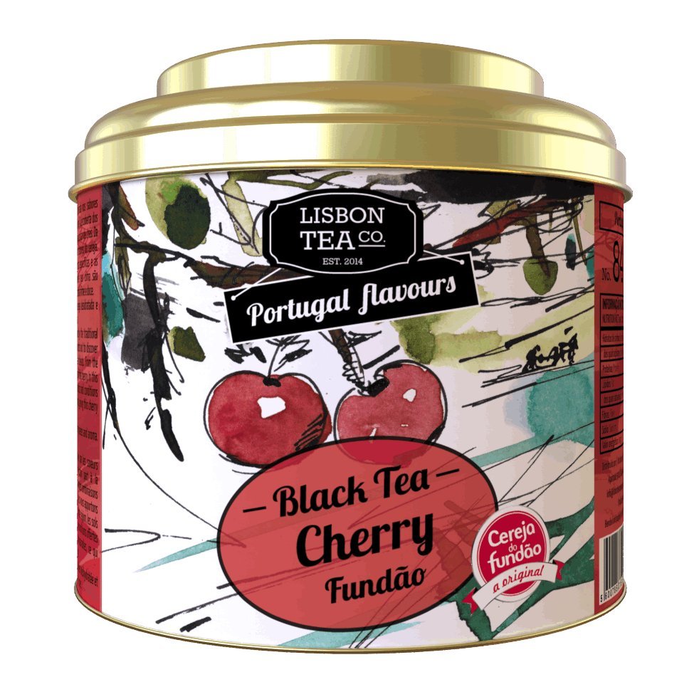 Herbata czarna z czereśnią z Fundao 75g LISBON TEA CO