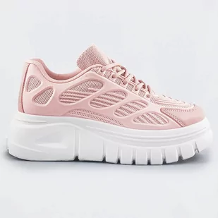 SPORTOWE BUTY DAMSKIE NA PLATFORMIE RÓŻOWE (S222) - marka niezdefiniowana - Buty sportowe damskie - miniaturka - grafika 1