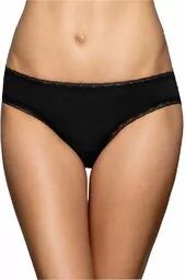 Figi damskie Atlantic Bikini BLP-055 czarne - Majtki damskie - miniaturka - grafika 1