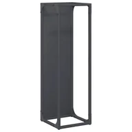 Wózki magazynowe - vidaXL Stojak na drewno opałowe antracyt 25x25x80 cm - miniaturka - grafika 1