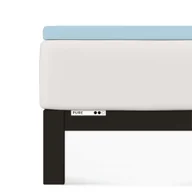 Prześcieradła - Prześcieradło Topper Schlafgut 90 x 190cm -100 x 220cm Blue Light 536 - miniaturka - grafika 1