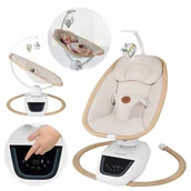 Leżaczki i huśtawki - Bujaczek leżaczek elektryczny kołysanka 360 dla niemowląt Lionelo Olivia - miniaturka - grafika 1