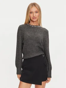 ONLY Sweter Elsa 15210667 Szary Regular Fit - Swetry damskie - miniaturka - grafika 1