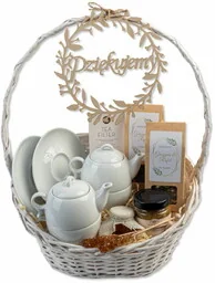 Kosz prezentowy personalizowany podziękowanie dla rodziców i świadków - Zestawy upominkowe Kosz prezentowy personalizowany podziękowanie dla rodziców i świadków - Zestawy upominkowe - miniaturka - grafika 1