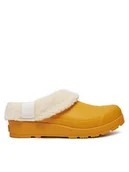 Klapki i japonki damskie - Hunter Klapki WFF1000RSP Żółty - miniaturka - grafika 1