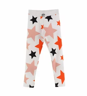 Legginsy dziewczęce Active gwiazdki białe Orginal Marines - Spodnie i spodenki dla dziewczynek - miniaturka - grafika 1