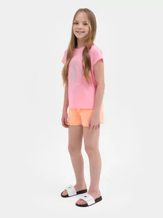 Spodnie i spodenki dla dziewczynek - Spodenki dresowe dziewczęce - 4F - grafika 1